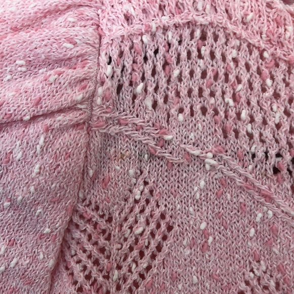 Vintage Candy Pink Keren Made In USA 80s Sweater Small - Picture 8 of 14